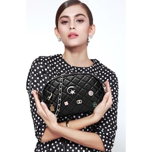 Scalloped ling madame chain bag sheepskin bag shoulder bag seal bag woman handbags