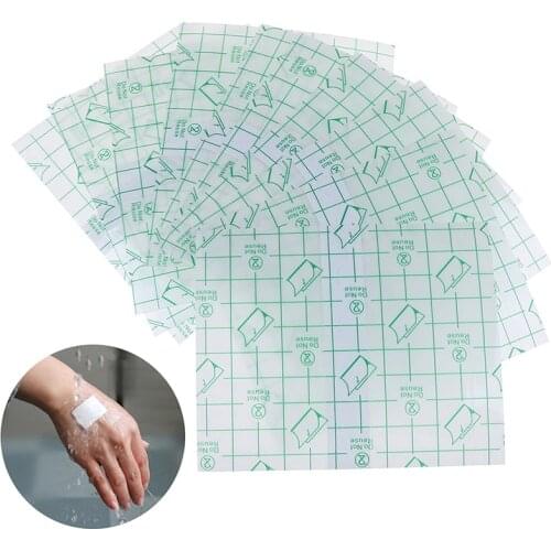 10Pcs 15 x 20cm medical transparent adhesive tape bath waterproof anti-allergic