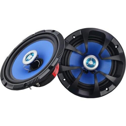 2 pcs 2 Way 6.5 inch common for all vehicles blue color Car Subwoofer Car Coaxial Speakers Stereo Car Audio Speakers 2x120W