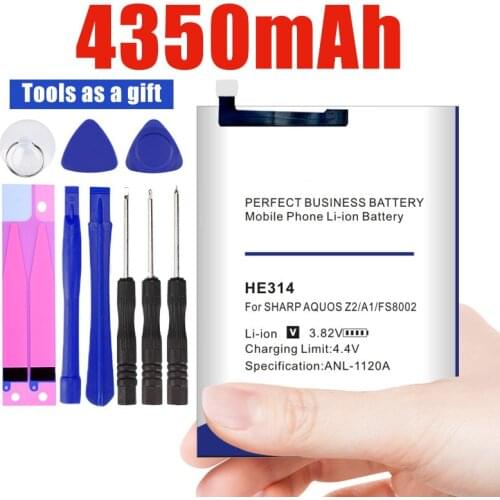 4350mAh HE314 Battery For SHARP AQUOS Z2 A1 FS8002 Phone High Quality Battery