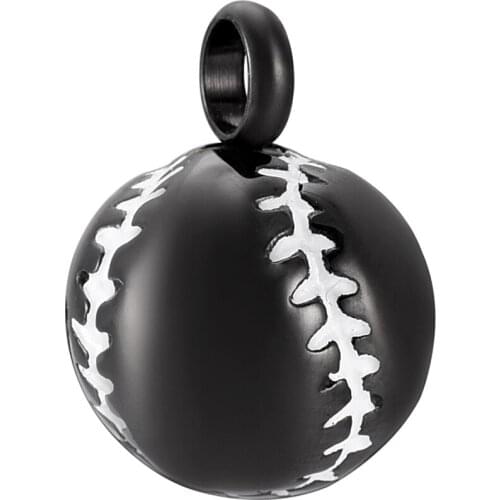 CMJ9908 Beautiful Baseball Stainless Steel Mens Jewelry Ashes Keepsake Urn Necklace Cremation Pendant Memorial Charms