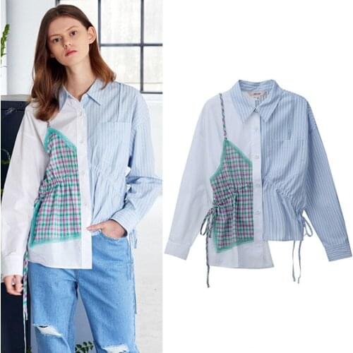 DAUHYIOM Check Blouses