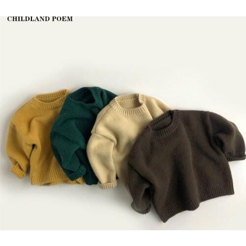 Kids Sweaters Pullover Winter Baby Boys Sweater Woolen Children Pullover Girl Boy Sweater Toddler Sweaters For Boys Clothes