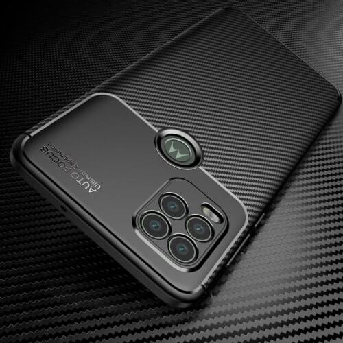 For MOTO G Stlus 5G G60 G50 Edge S G100 G30 G10 G10power E7power G Play 2021 Case Carbon Fiber Soft TPU Back Phone Cover