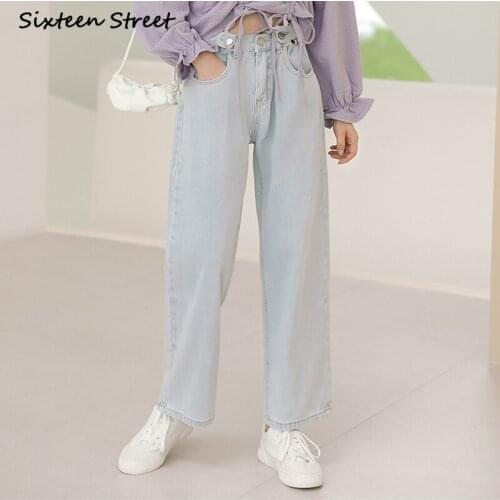 High Waisted Demin Jeans Femme Chic Loose Straight Pants Y2k Aesthetic Fashion Women Trousers Vintage Washed Streetwear Baggy