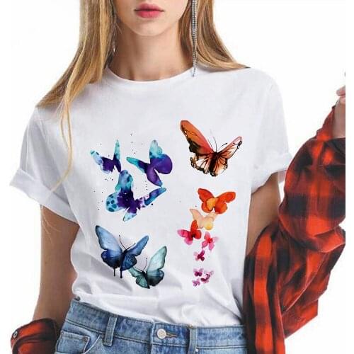 Skull flowers Women T Shirts O-Collar Novel Style Spring Summer Top Female T-shirt Harajuku Easy Matching O-Neck Ladies Clothes