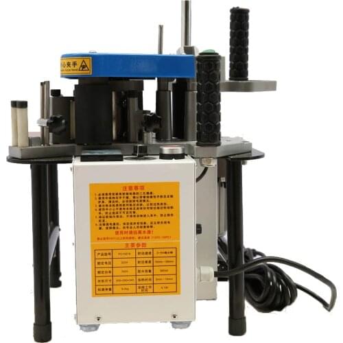 China Manual portable mini wood working edge banding machine Double Side Gluing