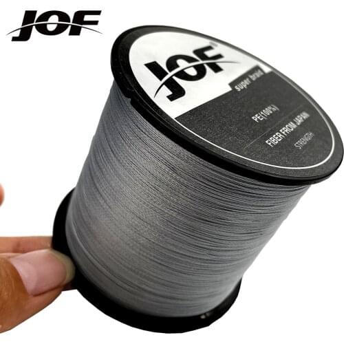 JOF 4 Strands 300M Multicolor Braided Fishing Line Sea Saltwater Carp Fishing Weave Extreme Strong 100% PE