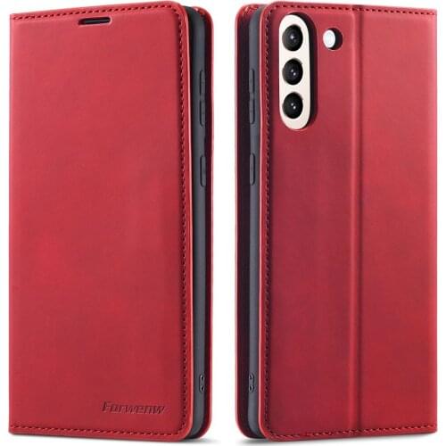 Magnetic Case For Samsung Galaxy S21 FE Case Cover PU Leather Flip Coque For Samsung S21FE Casing Wallet Fundas Dreamy Shell