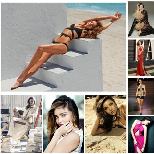 Sticker Actress Top Model Miranda Kerr Sydney Australia Nude Sexy Underwear Beach Lace Sexy lingerie DIY Paint Home Decor