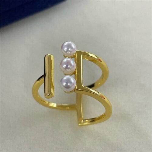 Charm Popular Ring Base Mountings Findings Settings Adjustable Ring Jewelry Parts Fittings Accessories for Pearl Beads Stones