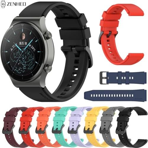 For Huawei Watch GT2 Pro 22mm Silicone Strap Replacement Watchband for Huawei Watch GT GT2e Smart Watch Band