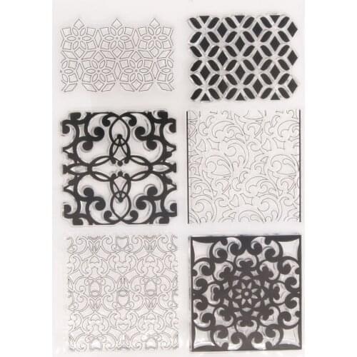 DIY Photo Cards Rubber Stamp Birthday Wedding Decorate Lace Scrapbook Clear Stamp Transparent Stamps