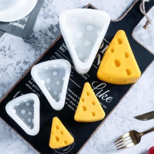 3D Cheese Shape Silicone Mold Mousse Cake Chocolate Dessert Baking Tool Fondant Pastry Baking Decorating Tools Bakeware