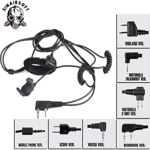 Z-tactical Bone Conduction Headset With Finger With Silicone Rubber PTT Z010