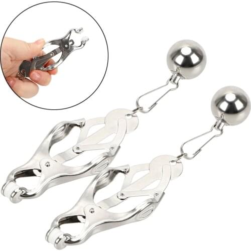 Breast Clips Nipple Clamps 1 Pair Papilla Nipple Stimulator Adult Games