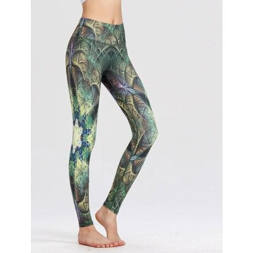 Women Sweatpant Seamless Stretch Printing Legging Running Tights Jogging Training Fitness Gym Workout Trouser Sportswear