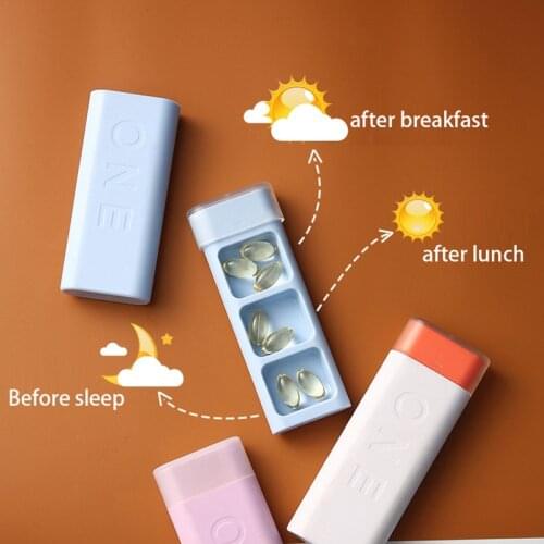1Day Use Candy Pill Case Medicine Tablet Dispenser Organizer Pill Box Splitters Pill Storage Organizer Container 3 Days