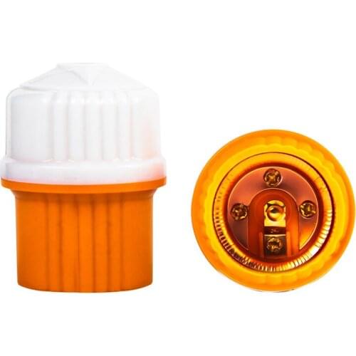 5pcs/lot 2021 New Two-color Flame Retardant E27 Screw Head Lamp Holder Electric Jade Powder Universal E27 Lamp Head