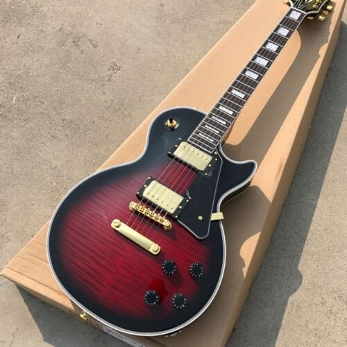 Free delivery, tiger maple top guitar, electric guitar, rosewood fingerboard, Color can be customized