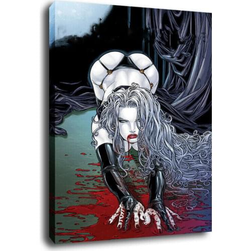 Home Decor Wall Art Sexy Angry Lady Tree Canvas Painting Print Posters Anime Role Modular Picture Cuadros For Bedroom No Frame
