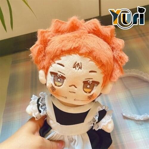 In stock Jujutsu Kaisen Ryomen Sukuna Ryomensukuna Plush Doll Body Maid Clothes Toys Soft Limited Rare Cute Brithday Gift C Sha