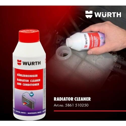 WURTH 500 Ml Radiator Cleaner Descaling Rust Mud Cleaning Fluid Engine Health ferramentas automotiva eu warehouse вару Automotive tools i warehouse motor oils For car Toolscar car products Engine Carburetor Tooling