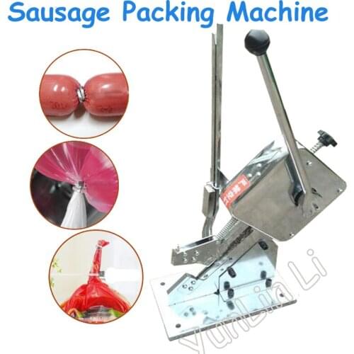 Sausage Packing & Sealing Machine "U" Ham Sausage Dotter Hand Sausage Clipping/ Tying Machine Edible Fungus Deduction SU-50