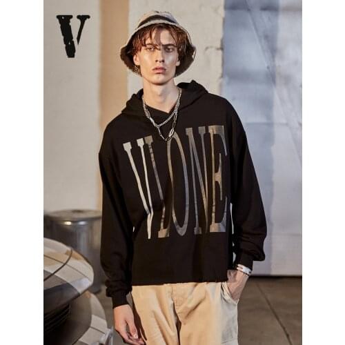 Trendy brand VLONE Hoodies Sweatshirts men 3M reflective couple big V loose hoodie women