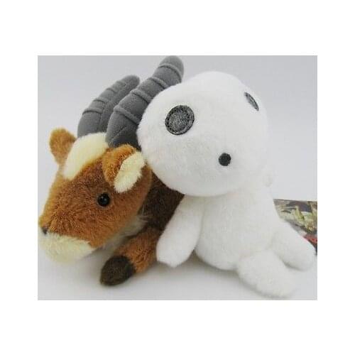 Set of 2 Ghibli Princess Mononoke Hime yakkuru KODAMA Soft Plush toys New