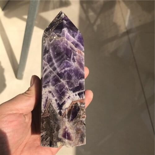 Wholesale natural dream amethyst point large size amethyst crystal wand for decoration 009
