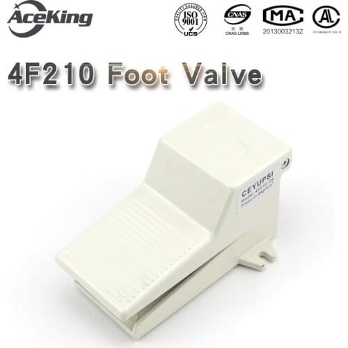 Pneumatic foot switch foot valve 4f210-08lg foot cylinder control reversing air exchange valve with lock and cover