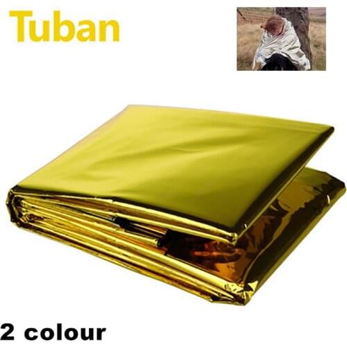 Outdoor Life-saving First Aid Insulation Blanket Low Temperature Rescue Camping Site Insulation Film Polyester Film Life-saving