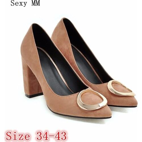 High Heels Women Pumps Stiletto Woman Party Wedding High Heel Shoes Kitten Heels Plus Size 34 - 40 41 42 43