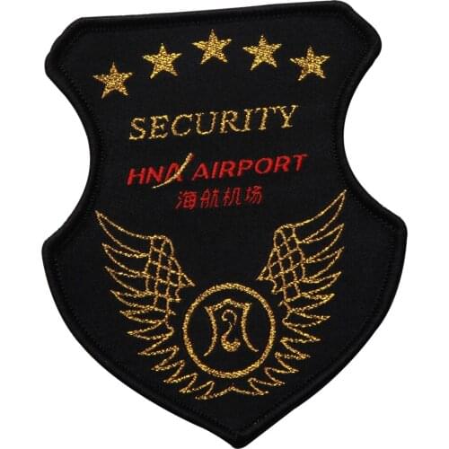 Custom Iron On Clothing Embroidered Badges For Backpack Customized Woven Labels For Clothes Patches With Glue On Back Fabric Tag