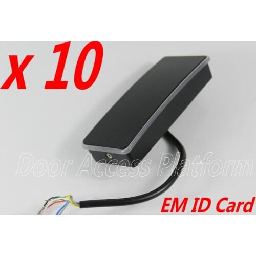 1 Order= 10 pcs per lot EM Card reader 125KHz Pro ximty ID Card LED Light reader, Wiegand26/34 access reader, slave reader kit