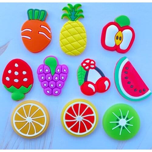 10 /20 Cute Cartoon Soft Fruit Series Flat Back Scrapbook Hair Bow Center Decoration DIY Accessories H045