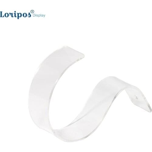 Hot Sale 10pcs Black Clear Acrylic Belt Display Stand Waistband Stand Belt Display Rack Belt Holder Belt Holder Rack