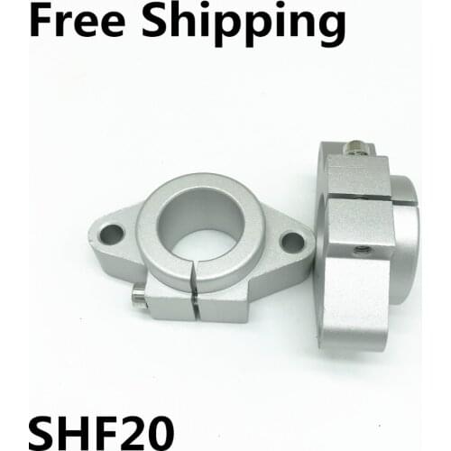 2pcs SHF20 20mm linear bearing rail shaft support XYZ Table CNC Router Free shipping