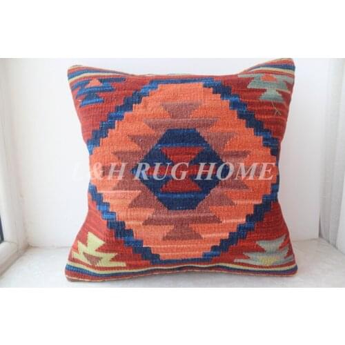 Free Shipping 45x45cm (18"x18") handmade Kilim Woolen pillow, Turkish pillow cushion, Romantic exotic style, NO INSERTION