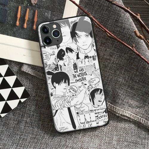 Aki Hayakawa Chainsaw Man Anime Soft Silicone Glass Phone Case for IPhone SE 6s 7 8 Plus X Xr Xs 11 12 Mini Pro Max Samsung