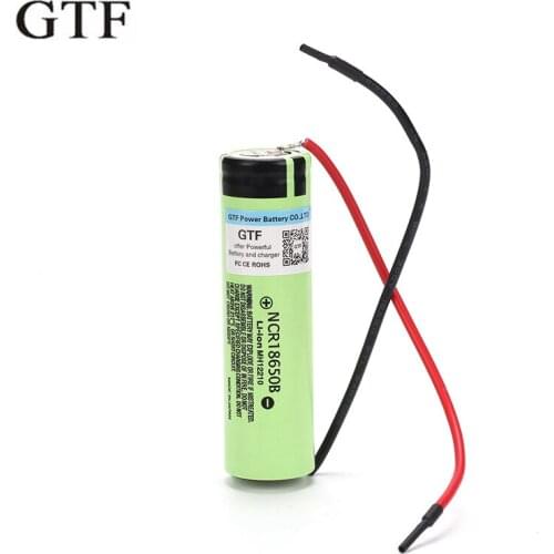 Readable li-ion stack, gtf, 3.7v, 18650, ncr18650b, 3400mah, flashlight, lighthouse battery 18650 + diy line