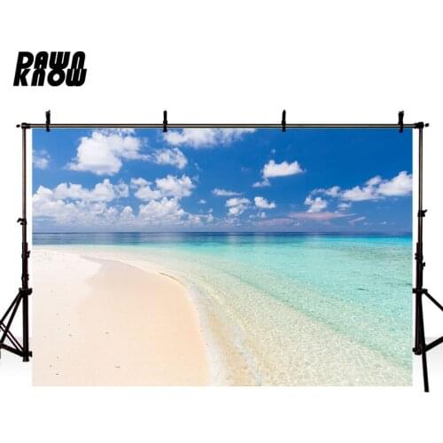 DAWNKNOW Seaside Photography Background Seawater Sand Wedding Photographic Backdrops Photo Studio Children Photocall lv1251