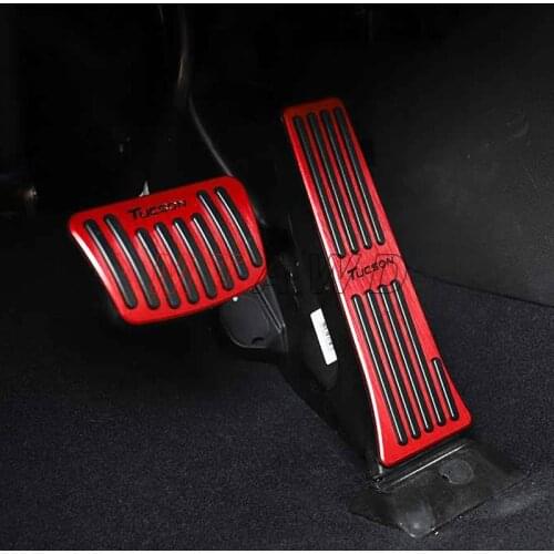 For Hyundai Tucson NX4 N Line Accessories 2021 2022 Aluminum AT Car Accelerator Gas Pedal Anti Slip Brake Pad Cover Styling Trim