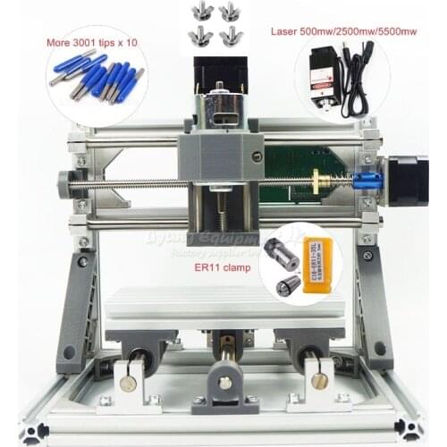 CNC engraving machine Wood Carving machine diy mini cnc router with GRBL control CNC 1610 PRO + 500mw laser L10002