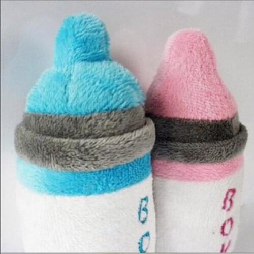 Pet Toys Bottle Type Pets Dogs Puppy Plush Toy Sound Squeaker Squeaky Chew Play Toy