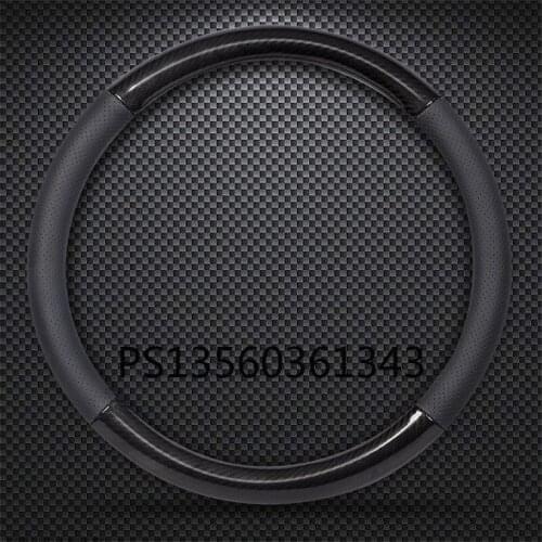 For Honda Civic Carbon Fiber Leather Steering Wheel Cover 2004/2006/2007/2008/2009/2010