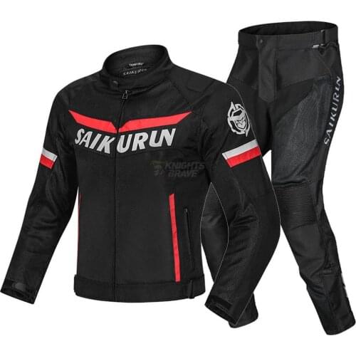 Summer Motorcycle Jacket Men Moto Motocross Off-Road Racing Jacket Breathable Mesh Motorcycle Protection Reflection Blouson Moto