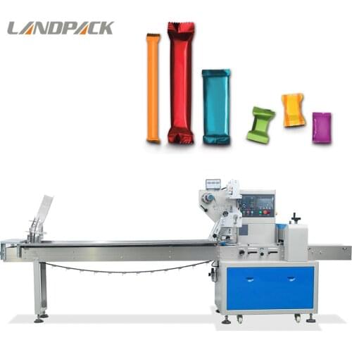 Chocolate flow wrap machine Christmas candy packing machine
