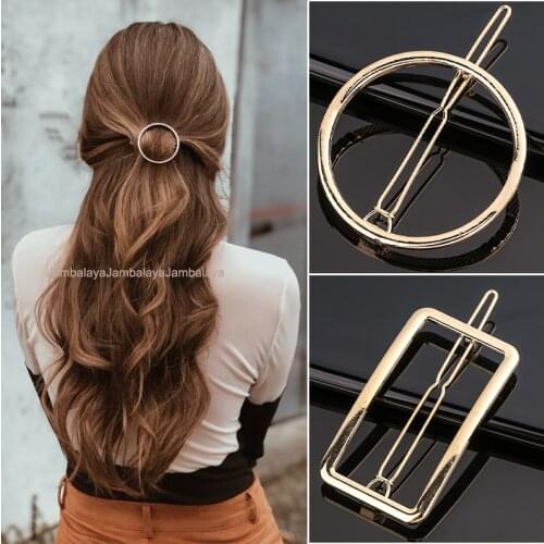 Women New Fashion Metal Hair Clip Elegant Star Round Barrette for Girls Butterflies Sweet Hairpins Barrettes Hair Accessories